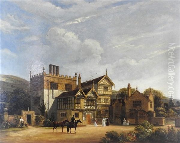 Turton Towers Oil Painting by Joseph Josiah Dodd