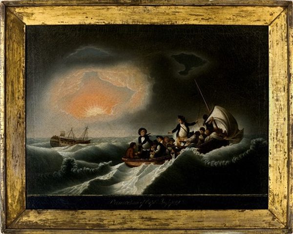 The Preservation Of Capt. Inglefield Oil Painting by Robert Dodd