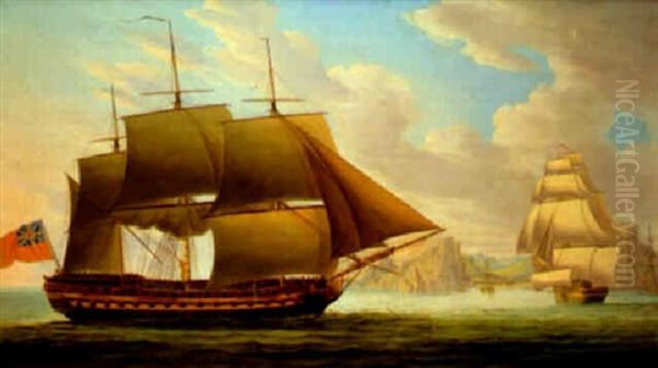 The Cirencester Off St. Helena Oil Painting by Robert Dodd