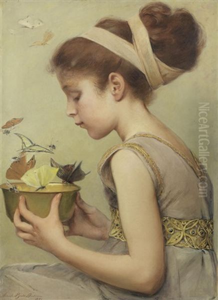 Butterflies Oil Painting by Sarah Paxton Ball Dodson