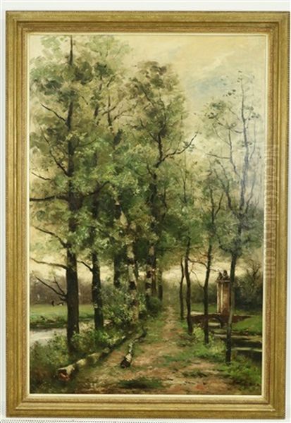 Entree Landgoed Aan De Van Vredenburchweg Te Rijswijk Oil Painting by Johan Hendrik Doeleman