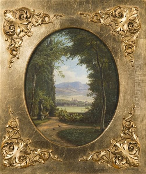 View Of Osek Oil Painting by Ernst Gustav Doerell