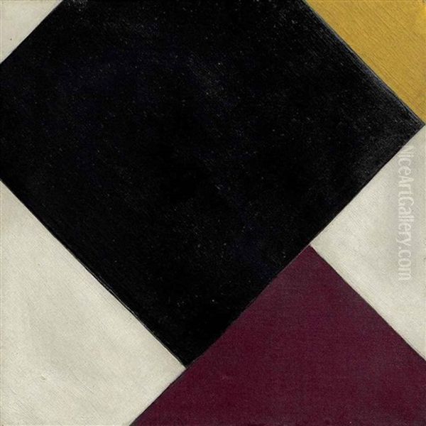 Contra-composition Xx Oil Painting by Theo van Doesburg