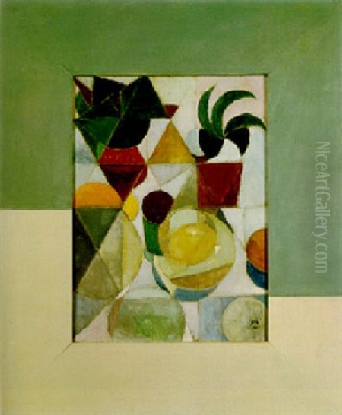 Nature Morte Oil Painting by Theo van Doesburg