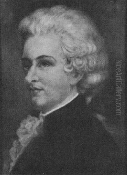 Mozart Oil Painting by Sister Angelico Dolan