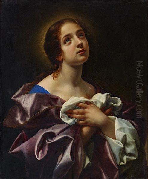 Sankta Agata Oil Painting by Carlo Dolci