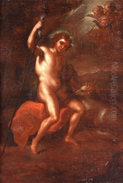 John The Baptist Oil Painting by Carlo Dolci