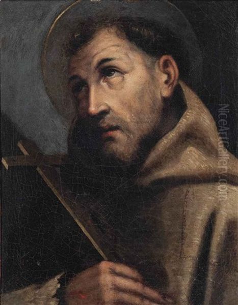 Saint Francis Of Assisi Oil Painting by Carlo Dolci