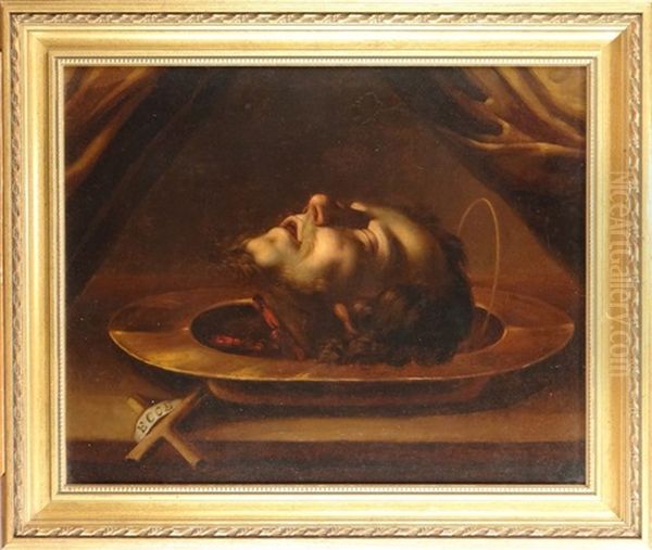 Tete De St-jean-baptiste Oil Painting by Carlo Dolci