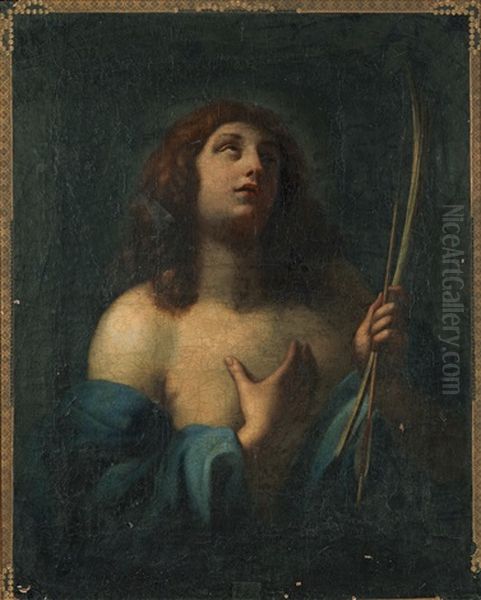 S:t Sebastian Oil Painting by Carlo Dolci