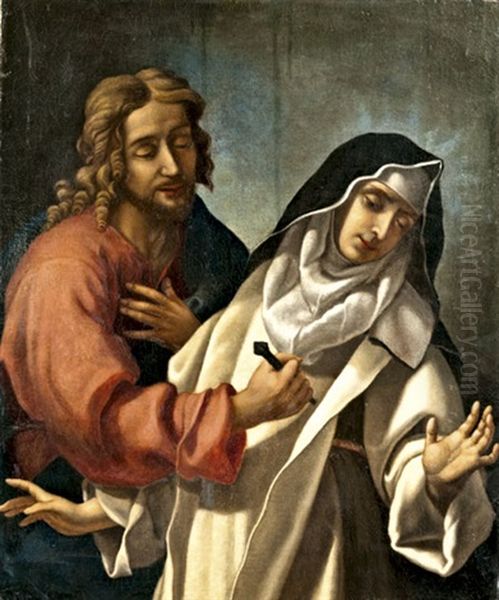 Szent Klara Misztikus Latomasa Oil Painting by Carlo Dolci