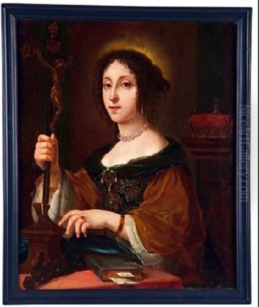 La Archiduquesa Claudia Felicita Como Galla Placidia Oil Painting by Carlo Dolci