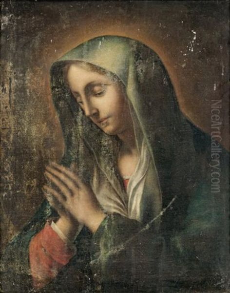 Vierge Priant Oil Painting by Carlo Dolci