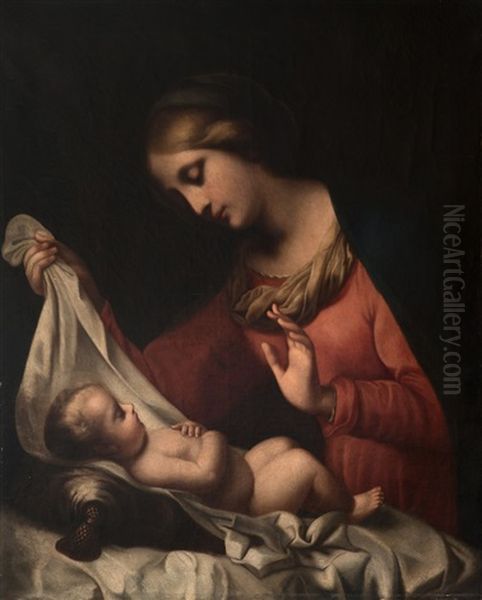 Virgen Con El Nino Oil Painting by Carlo Dolci