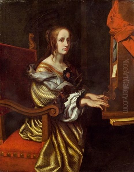 Die Heilige Cacilia Oil Painting by Carlo Dolci