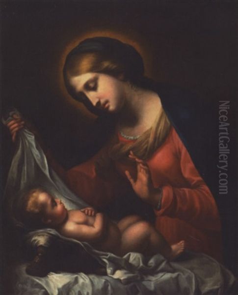 Vierge Et Enfant Oil Painting by Carlo Dolci