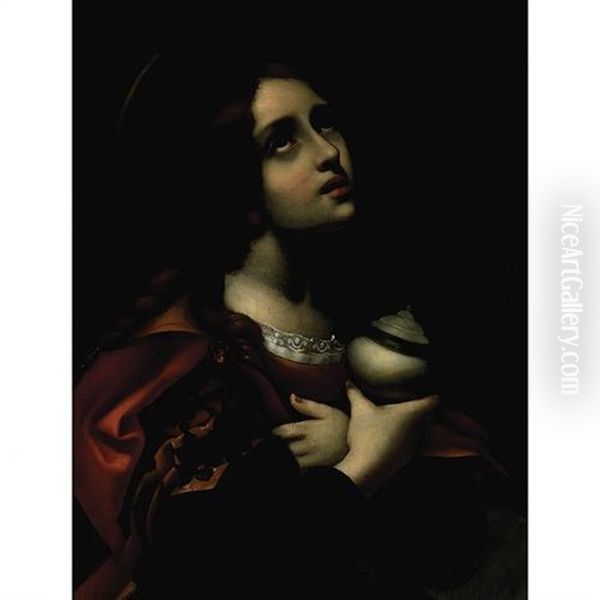 Mary Magdalene In Prayer Oil Painting by Carlo Dolci