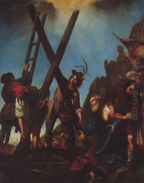 The Crucifixion Of Saint Andrew Oil Painting by Carlo Dolci