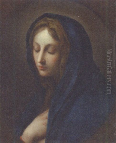 The Madonna In Prayer Oil Painting by Carlo Dolci