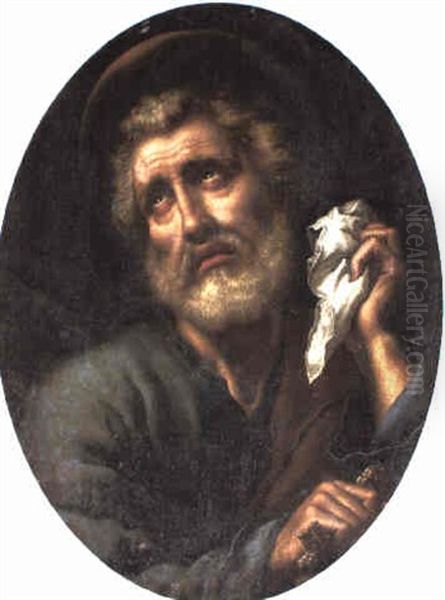 St. Peter Penitent Oil Painting by Carlo Dolci