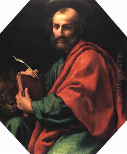 St. Mark Oil Painting by Carlo Dolci