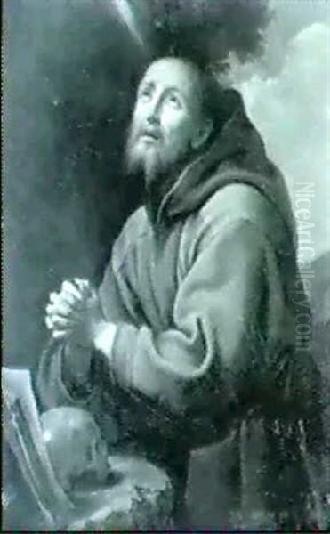 Saint Francois En Priere Oil Painting by Carlo Dolci