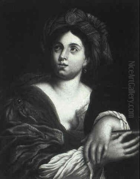 A Sibyl Oil Painting by Carlo Dolci