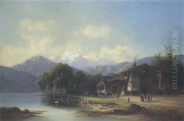 Dorf Am Zurichsee by Anton Doll