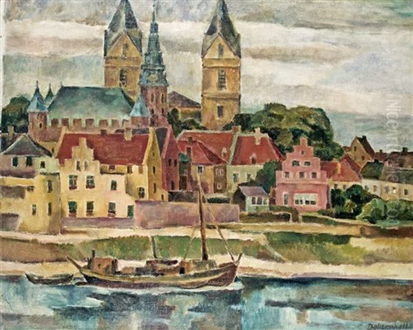 Rees Am Niederrhein Oil Painting by Eduard Dollerschell