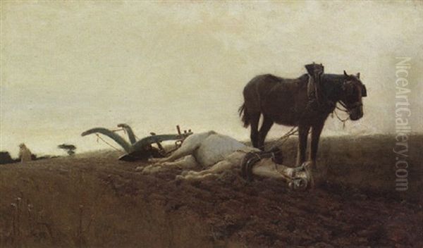 The Cruel Land Oil Painting by John Charles Dollman