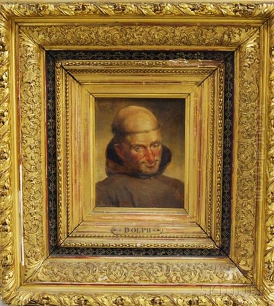 Franciscan Monk Oil Painting by John Henry Dolph