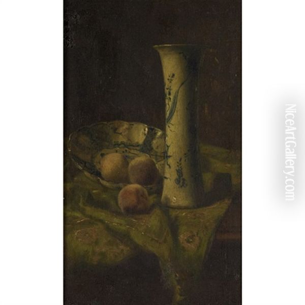 Still Life Of Fruit Oil Painting by John Henry Dolph