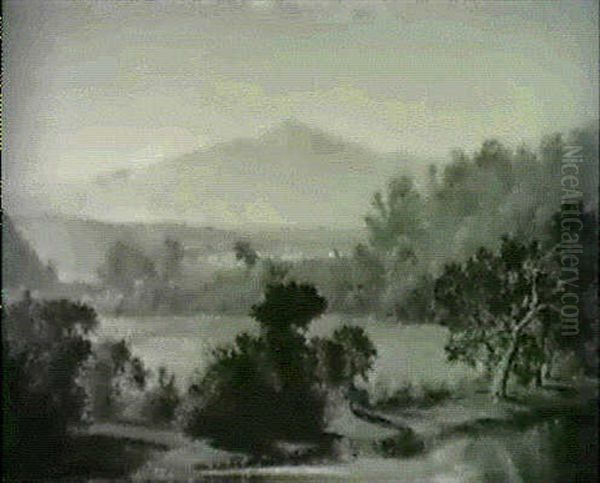 View Of The Valley Oil Painting by John Henry Dolph