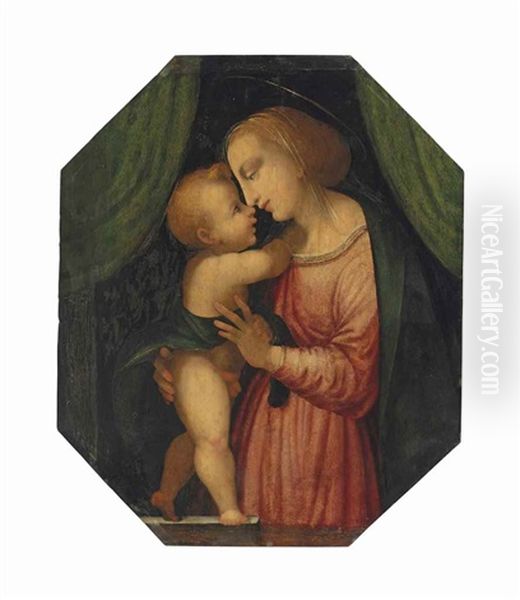 The Madonna And Child Oil Painting by Mariotto Dolzemele