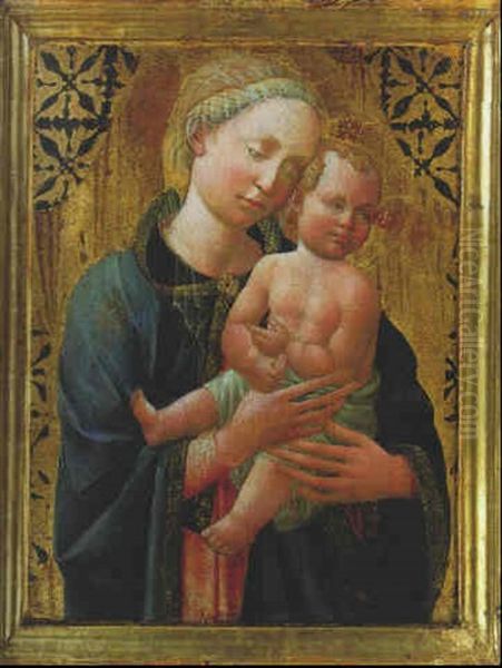 The Madonna And Child Oil Painting by  Domenico di Michelino