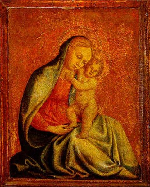 Madonna And Child Oil Painting by  Domenico di Michelino