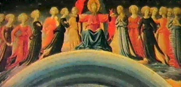 The Triumph Of Eternity - A Cassone Panel Oil Painting by  Domenico di Michelino