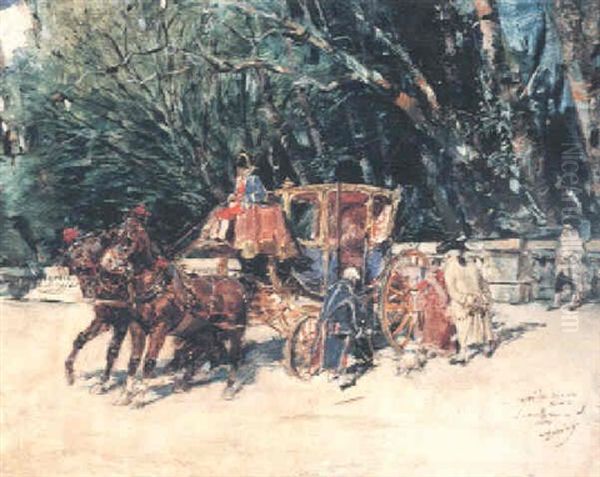 La Portezuela Al Reves Oil Painting by Francisco Domingo Marques