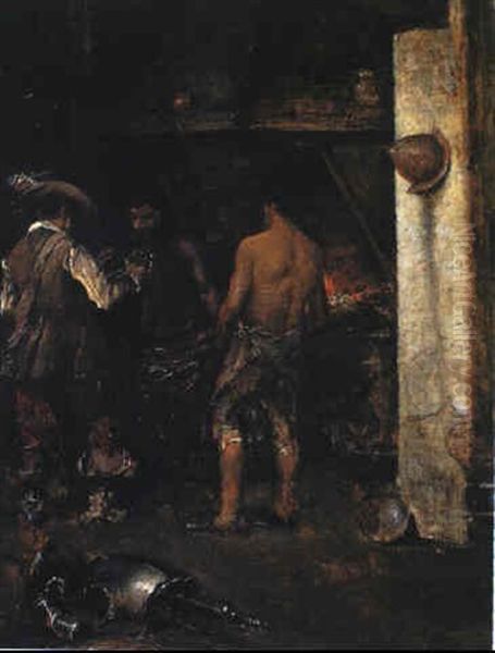 La Fragua Oil Painting by Francisco Domingo Marques