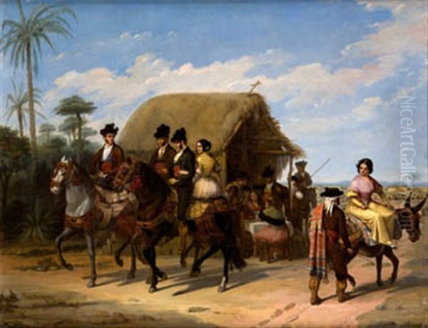 De Romernia Oil Painting by Joaquin Dominguez Becquer