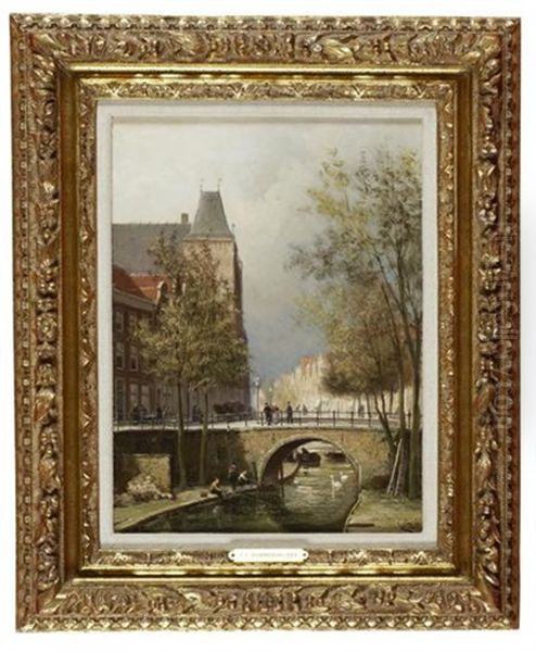 Utrecht Oil Painting by Cornelis Christiaan Dommelshuizen