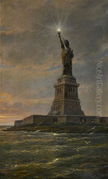 Statue Of Liberty by Cornelis Christiaan Dommelshuizen