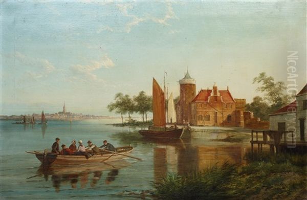 Flushing, Holland Oil Painting by William Raymond Dommersen