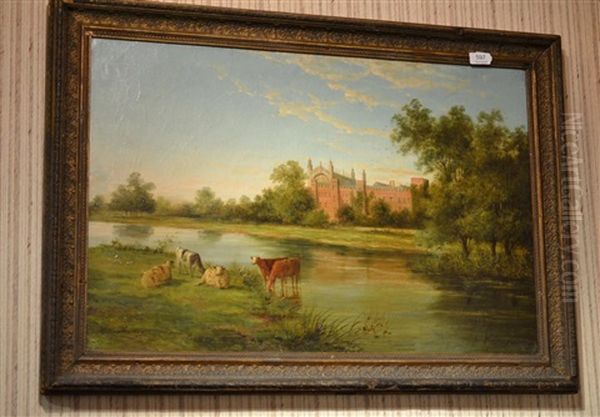 St. John's College, Cambridge Oil Painting by William Raymond Dommersen