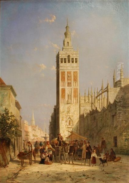 Seville Oil Painting by William Raymond Dommersen