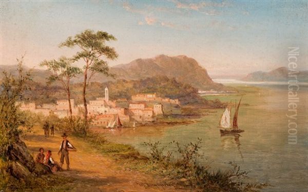 Sudliche Landschaft Oil Painting by William Raymond Dommersen