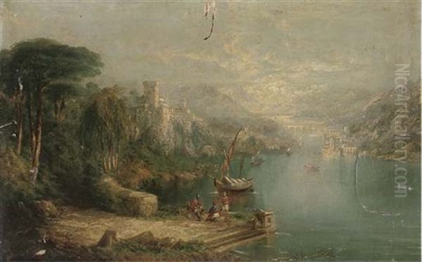 A Greek Capriccio Oil Painting by William Raymond Dommersen