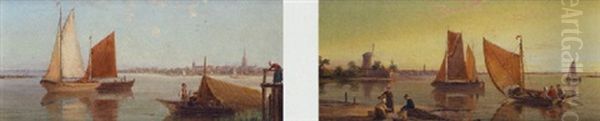 Schiedam Oil Painting by William Raymond Dommersen