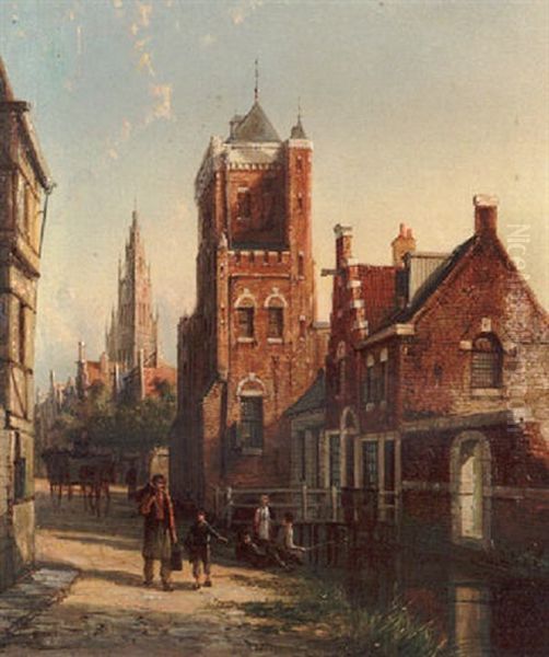 St. John's, Breda Oil Painting by William Raymond Dommersen