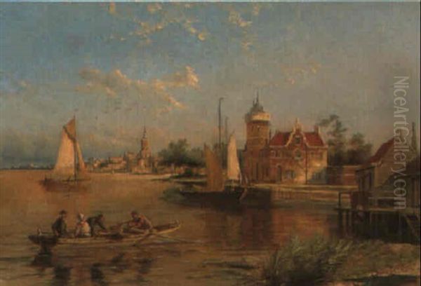 The Amstel Oil Painting by William Raymond Dommersen